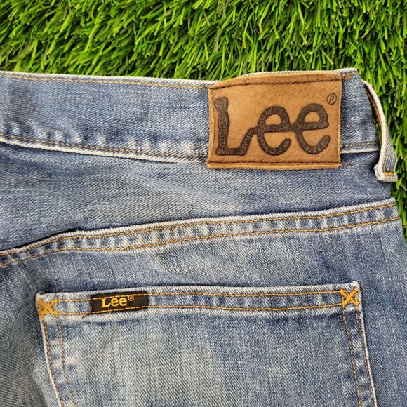 Vintage Y2K LEE Button-Fly Jeans 35x34 (36x34) Blue - Picture 6 of 16